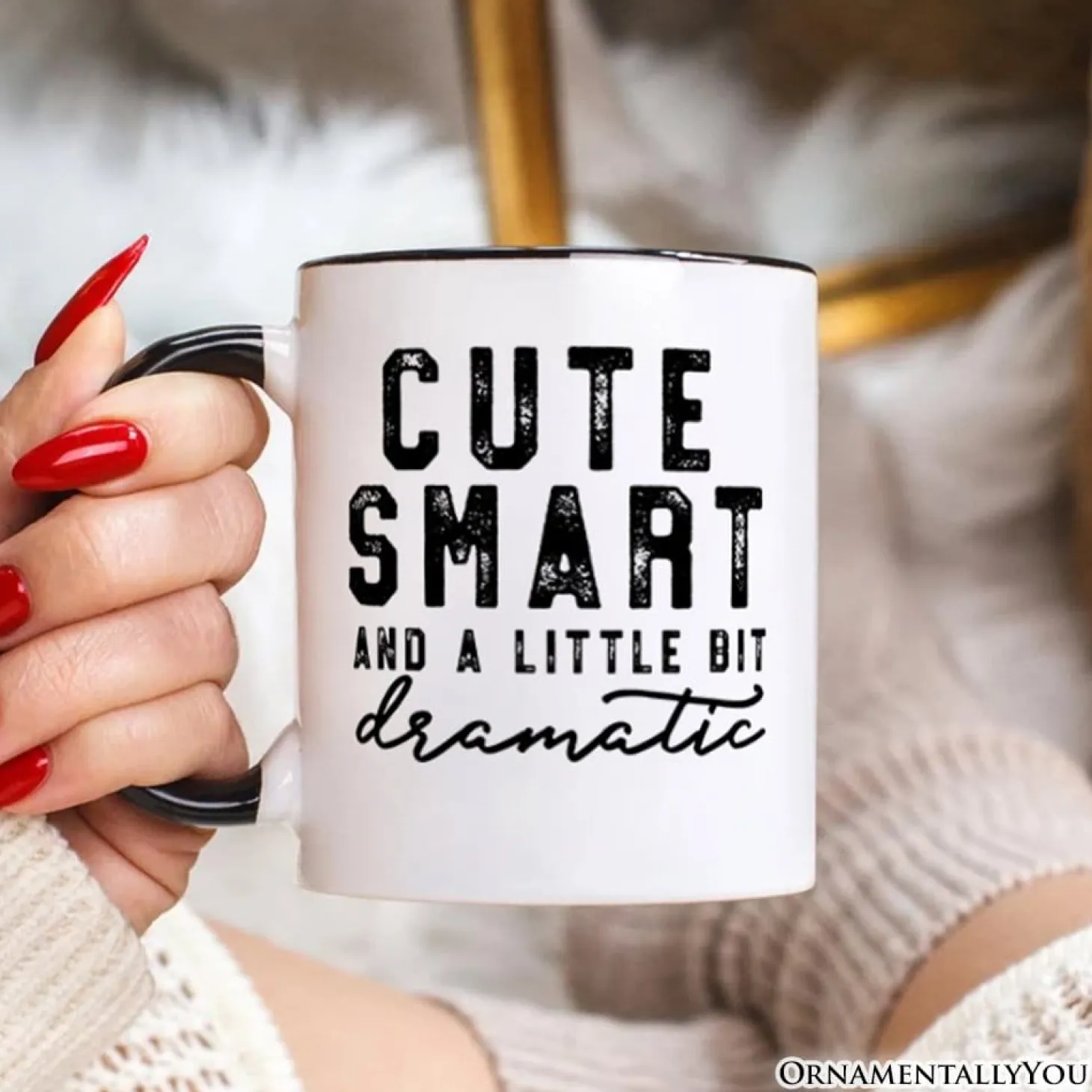 A Little Bit Dramatic Ceramic Mug
