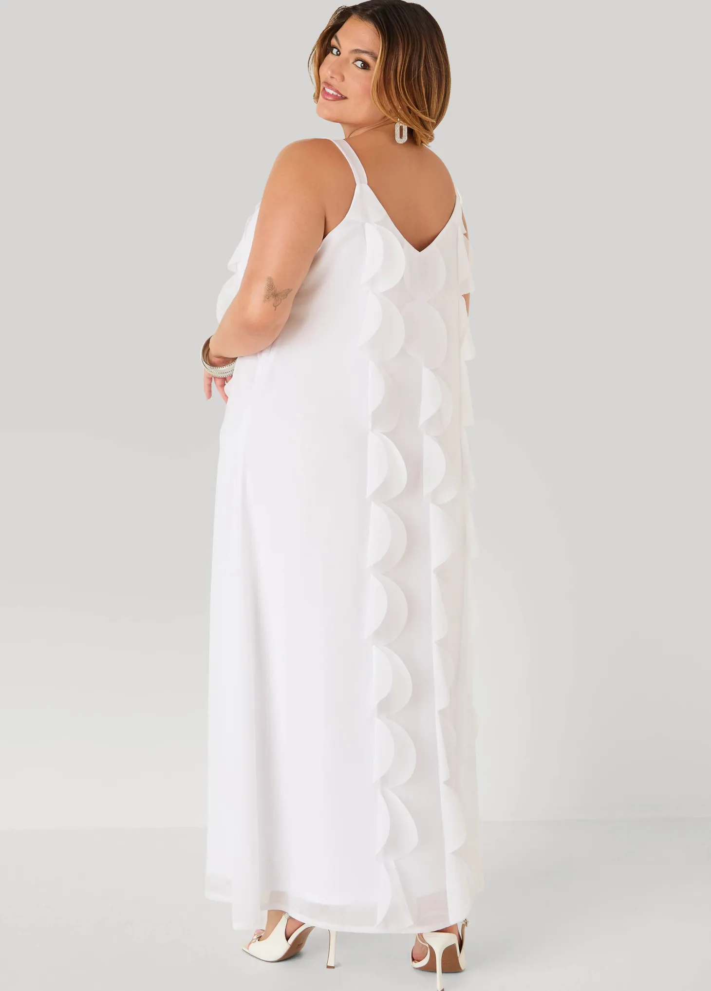 Appliqued Maxi Dress