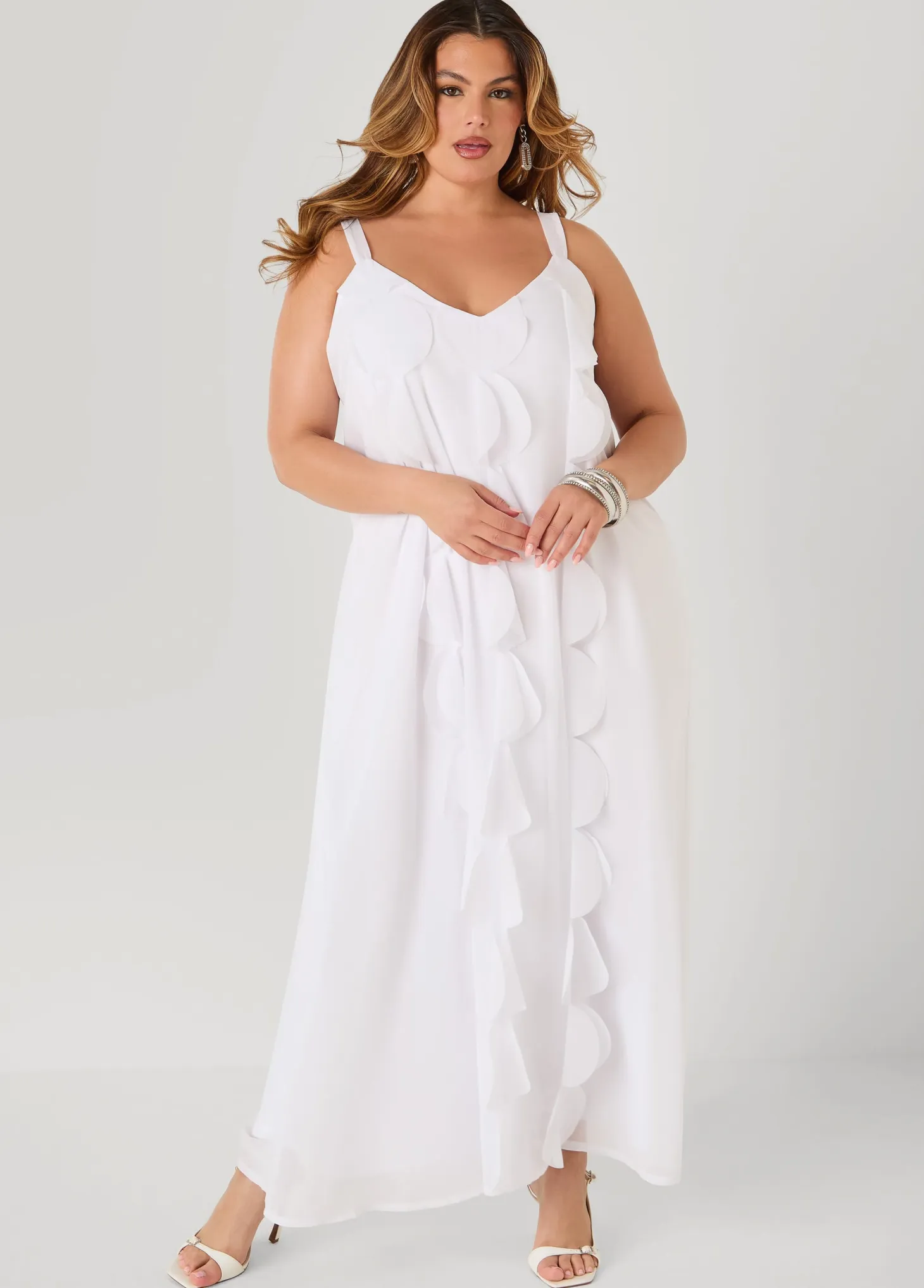 Appliqued Maxi Dress