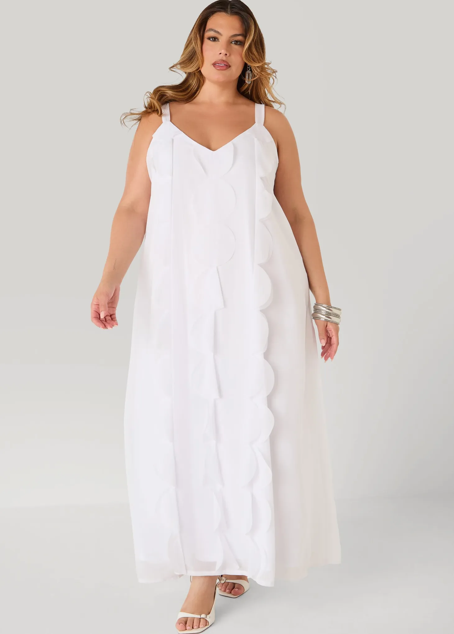 Appliqued Maxi Dress