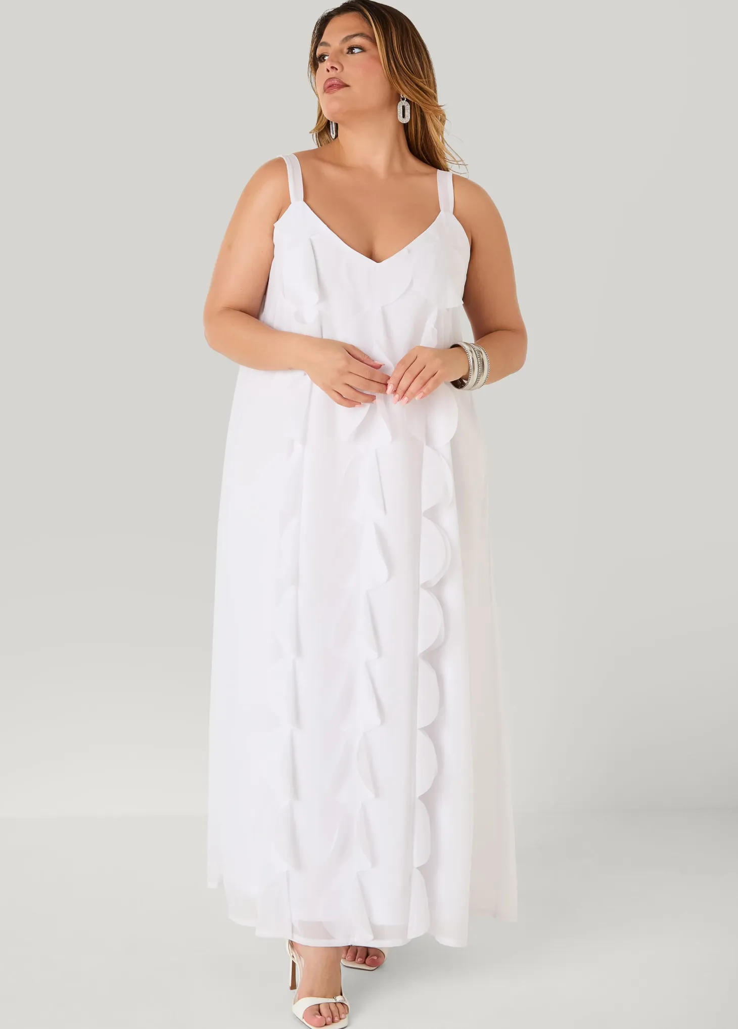 Appliqued Maxi Dress