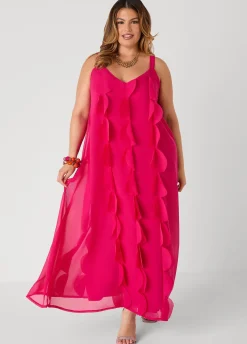 Applique Embellished Maxi Dress