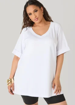 Athletic Knit Side Split Top