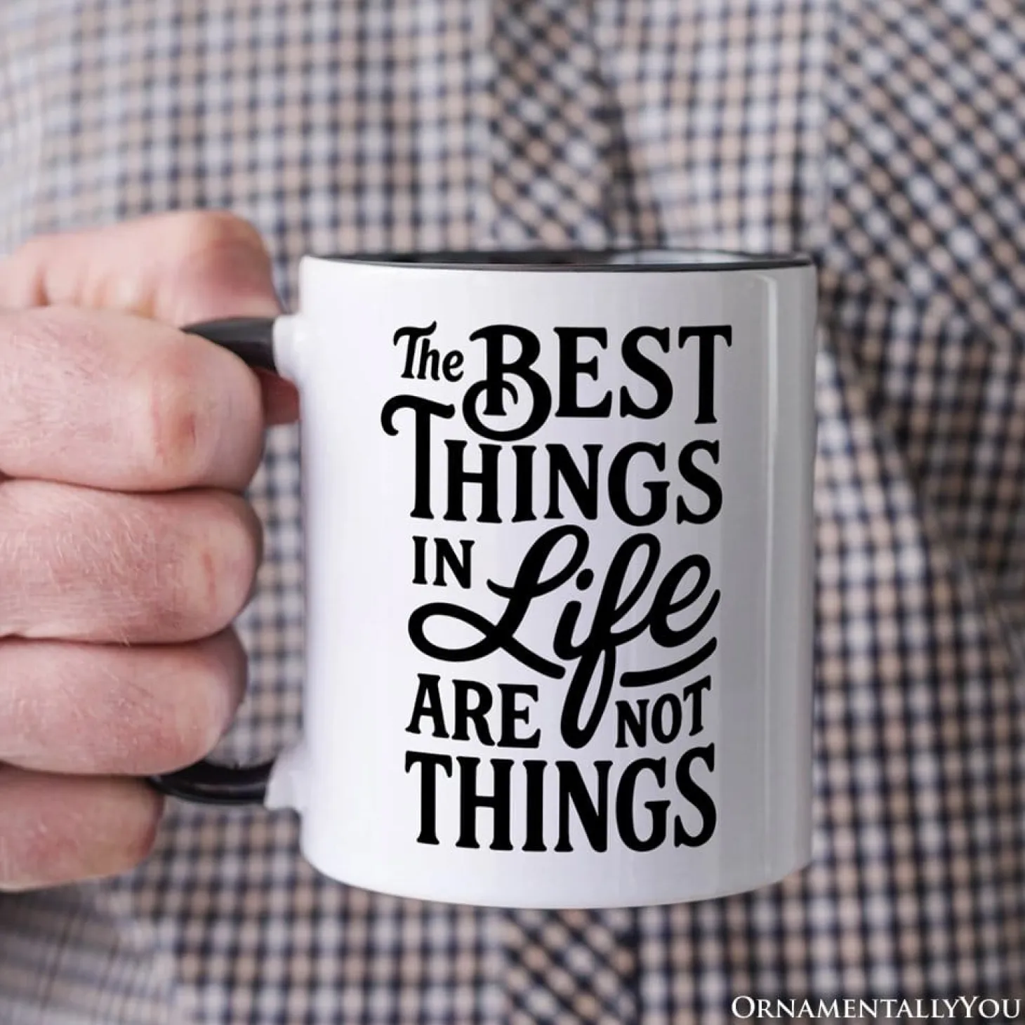 Best Things in Life Are Not Things Mug