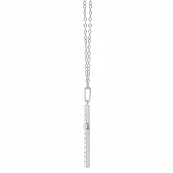 0.25 Carat Lab Cross Diamond Necklace