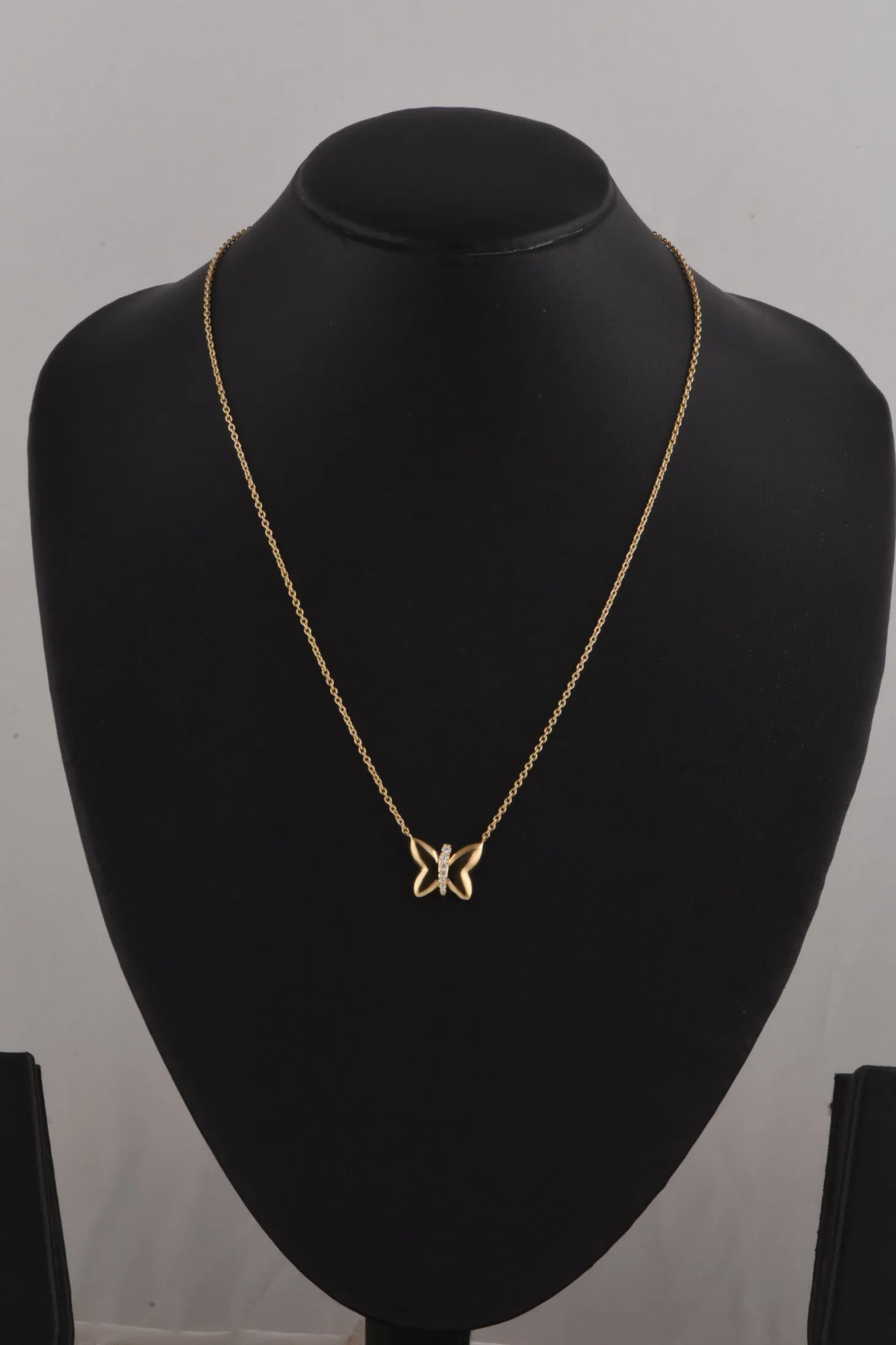0.10 Carat Lab Diamond Butterfly Necklace
