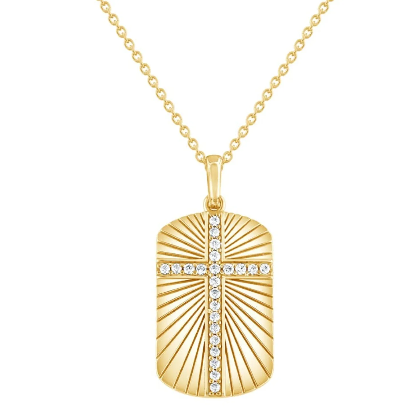 0.25 Carat Lab Diamond Cross Necklace