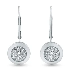 0.65 Carat Lab Diamond Dangle Earrings Gift Box Set