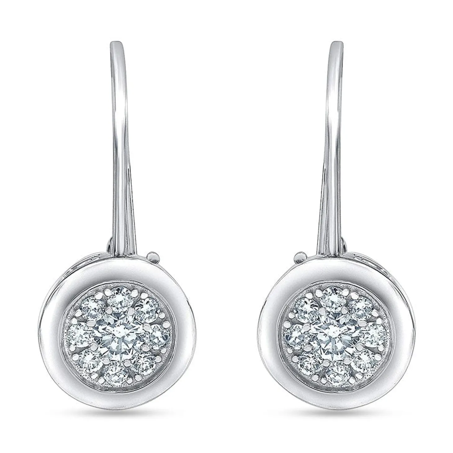 0.50 Carat Lab Diamond Dangle Earrings Gift Box Set