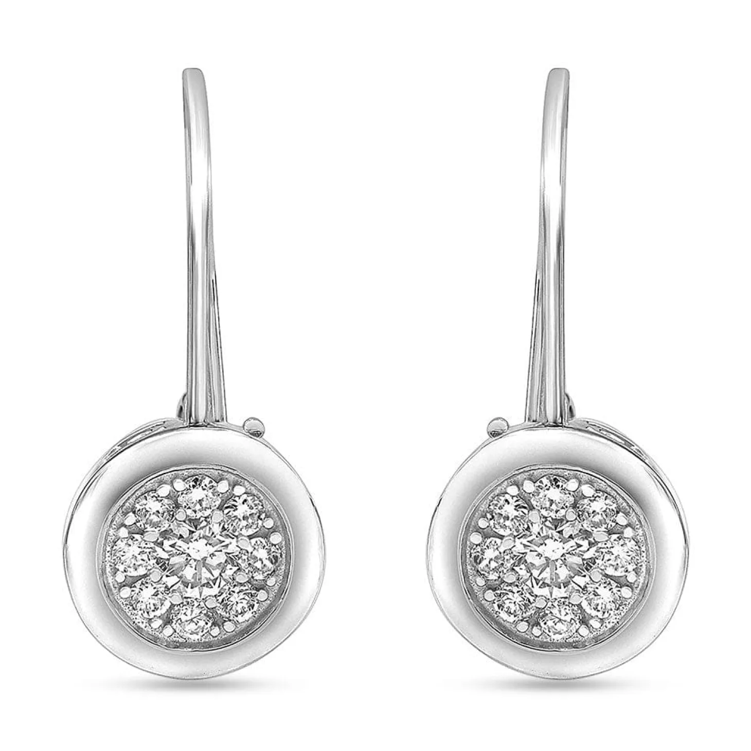 0.50 Carat Lab Diamond Dangle Earrings Gift Box Set