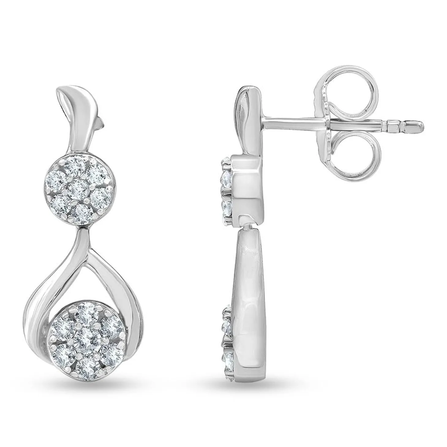 0.50 Carat Lab Diamond Drop Earrings Gift Box Set
