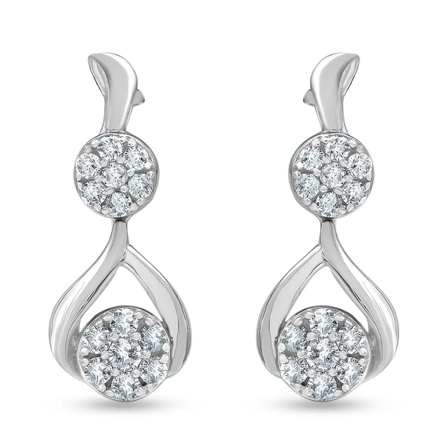0.50 Carat Lab Diamond Drop Earrings Gift Box Set
