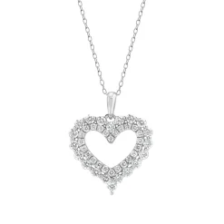 1 Carat Lab Diamond Heart Necklace
