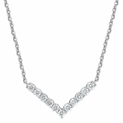 0.25 Carat Lab Diamond V Shaped Necklace