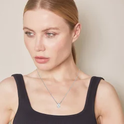 0.50 Carat Lab Pear Solitaire Diamond Necklace