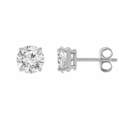 0.50 Carat Round Cut Lab Diamond Stud Earrings