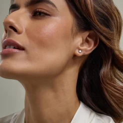 0.50 Carat Round Cut Lab Diamond Stud Earrings