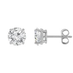 0.50 Carat Round Cut Lab Diamond Stud Earrings