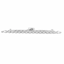 0.25 Carat Sterling Silver Lab Diamond Bolo Bracelet