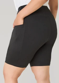 Cell Phone Pocket Biker Shorts