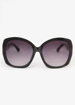 Chain Trimmed Square Sunglasses