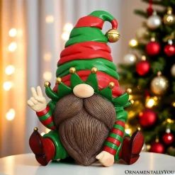 Cheerful Elf Gnome Figurine