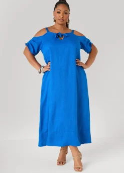 Cold Shoulder Maxi Dress