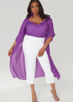 Cowl Neck Crepe Cami