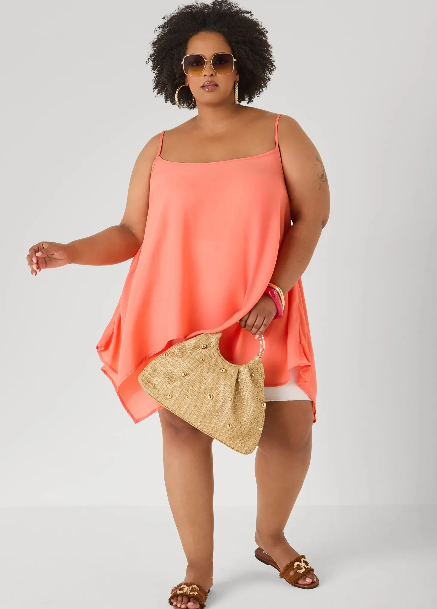 Crepe Handkerchief Tank