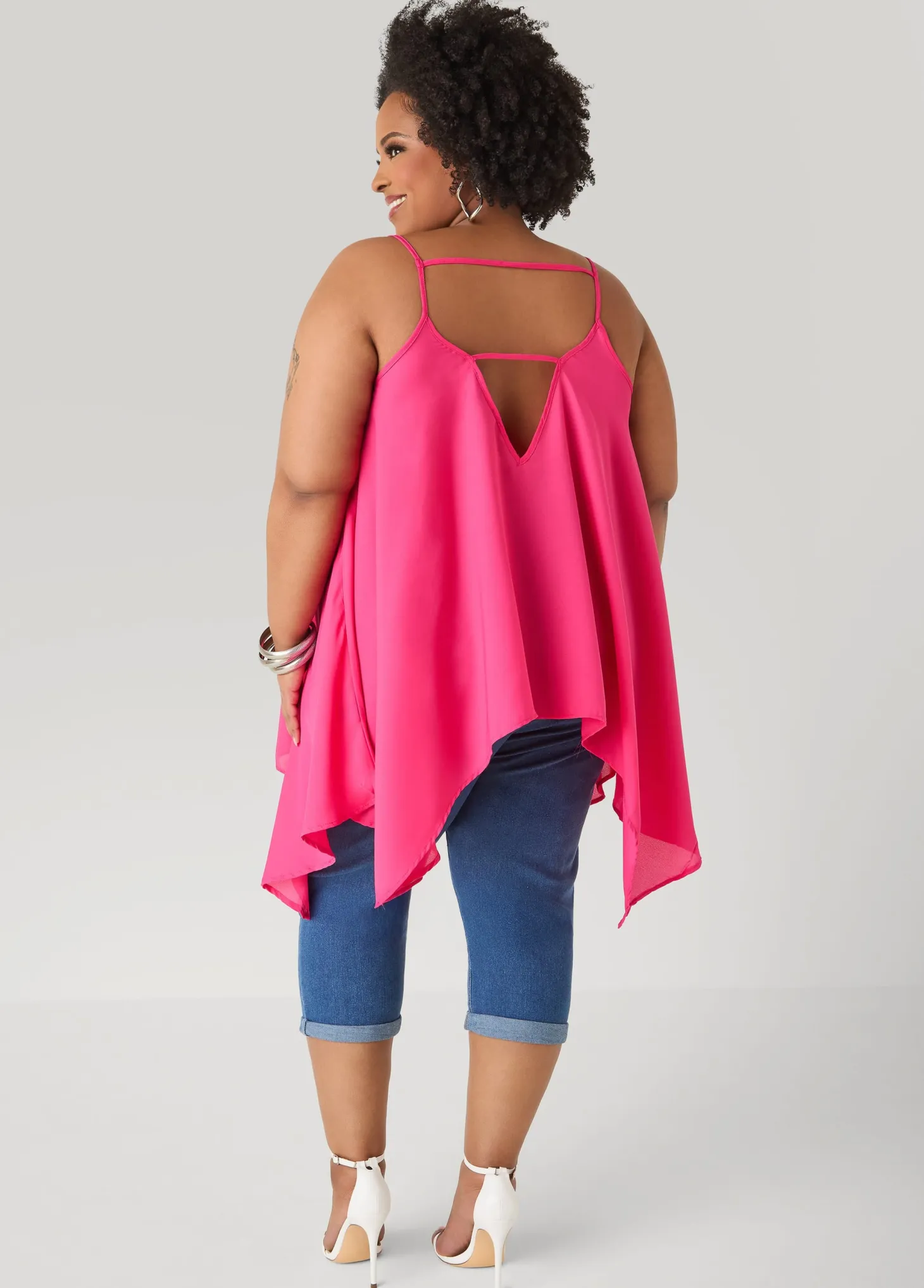 Crepe Handkerchief Tank