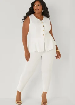 Crepe Pull On Leggings