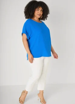 Cuffed Textured Top