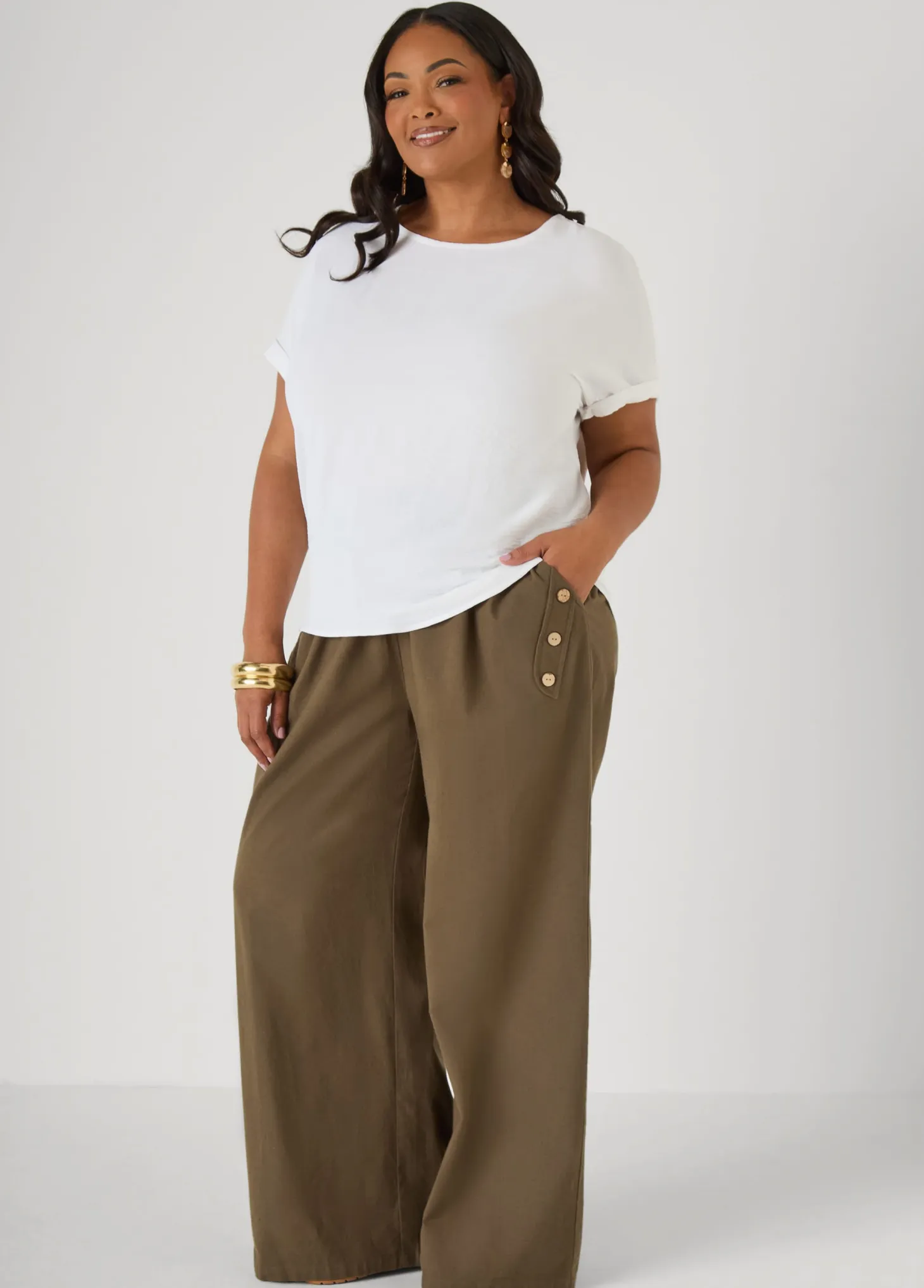 Cuffed Textured Top
