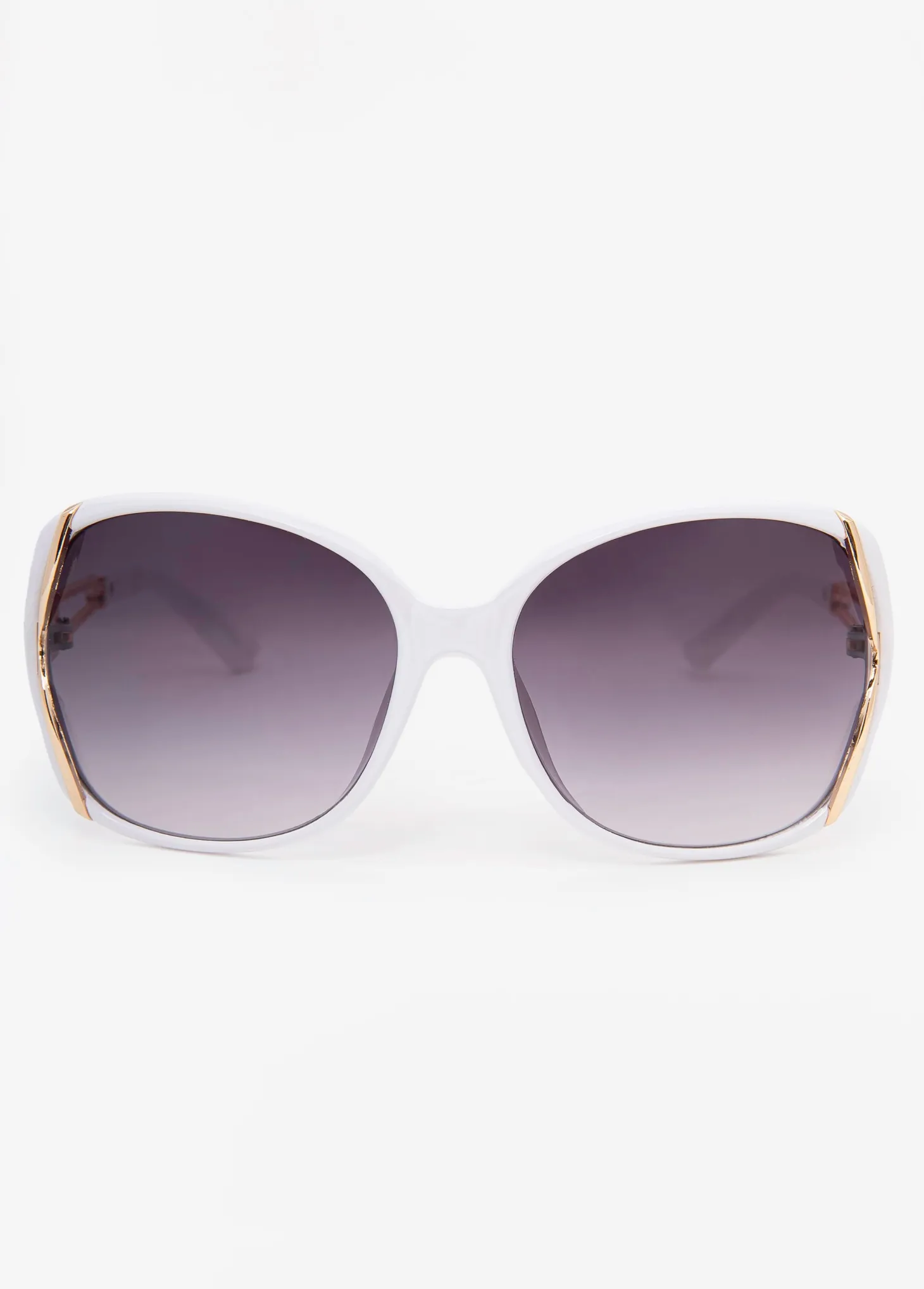 Cutout Round Frame Sunglasses