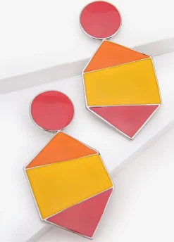 Dangle Colorblocked Earrings