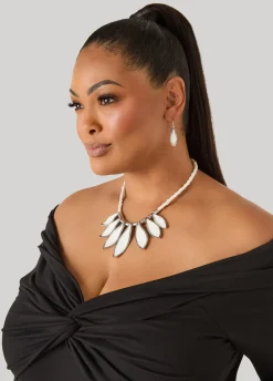 Denim Necklace Set