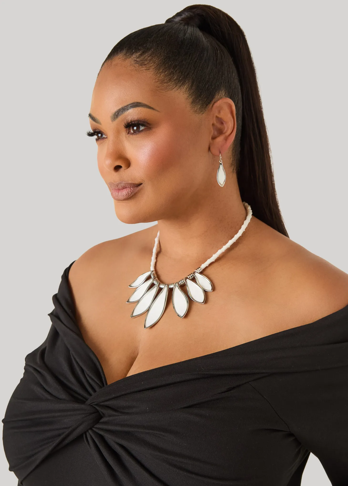 Denim Necklace Set