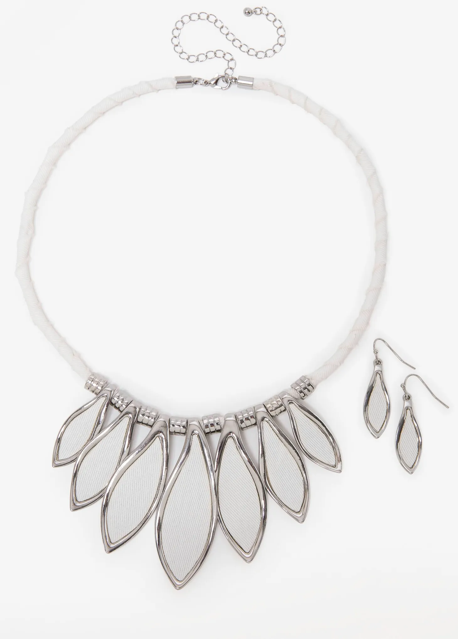 Denim Necklace Set