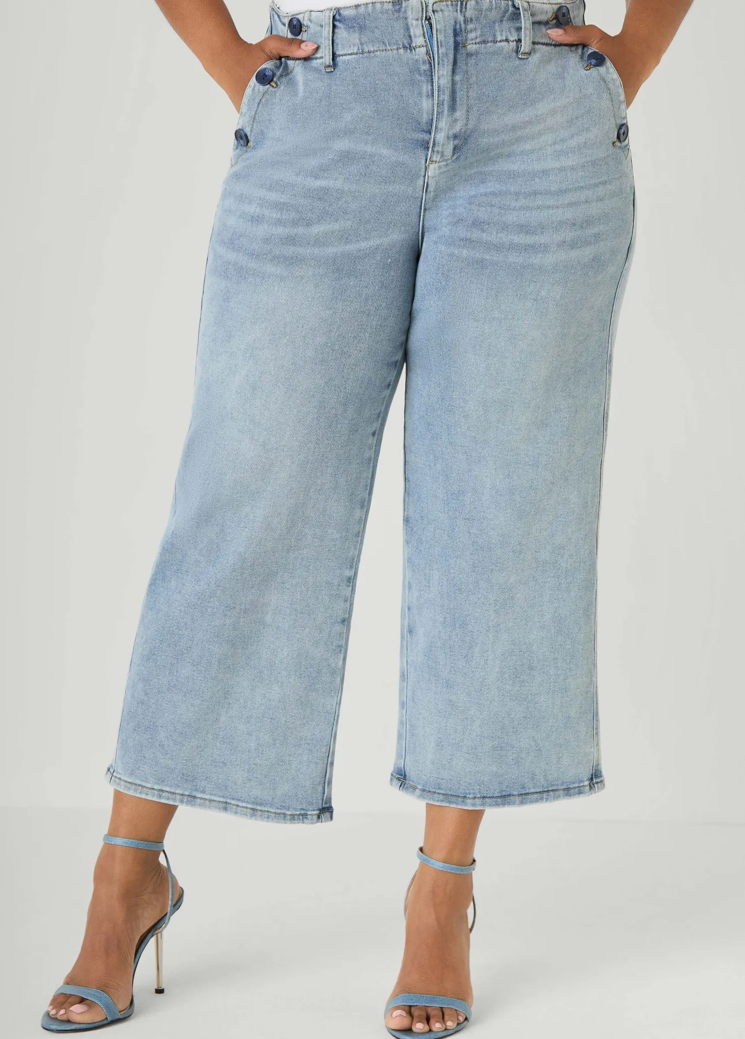 Denim Sailor Capris