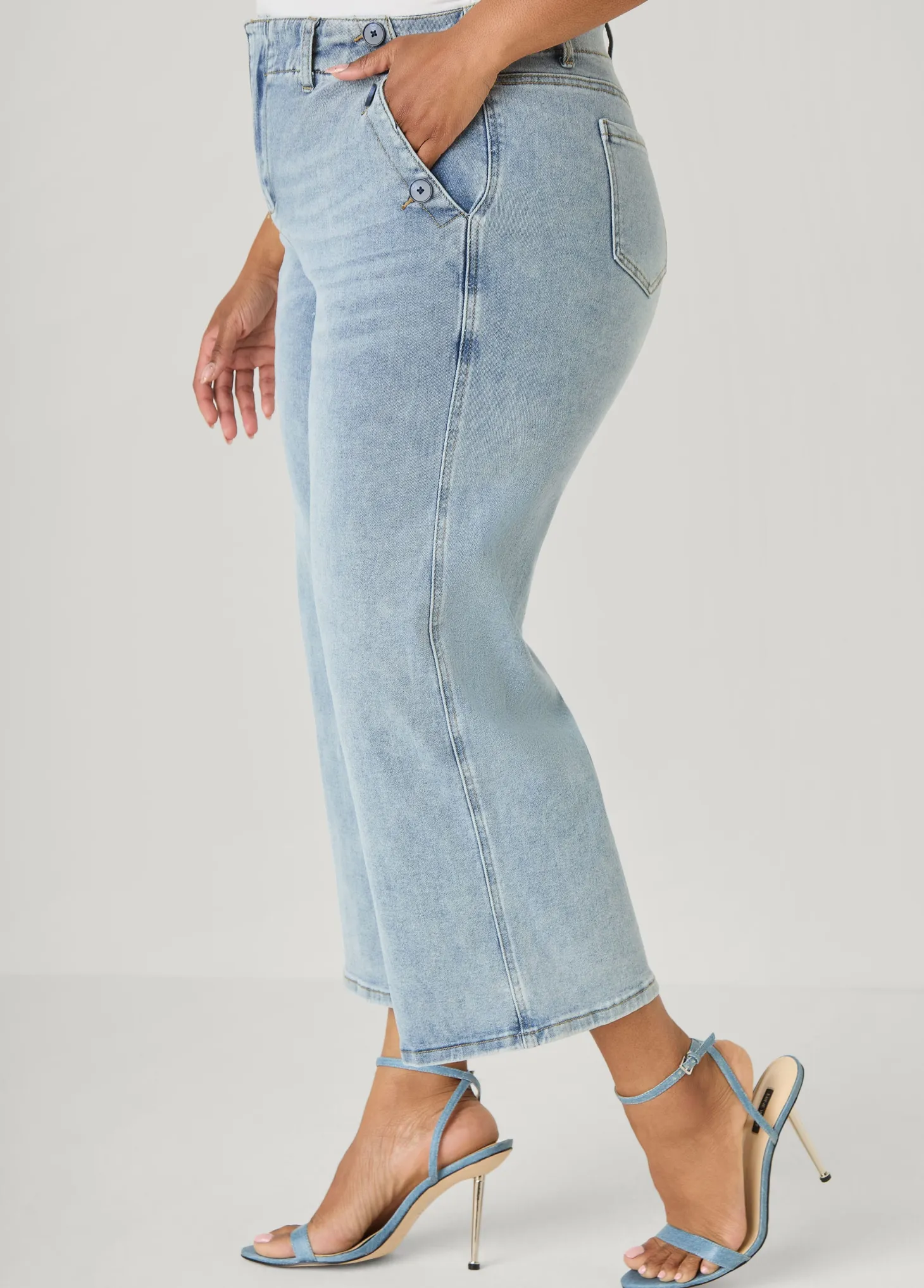 Denim Sailor Capris