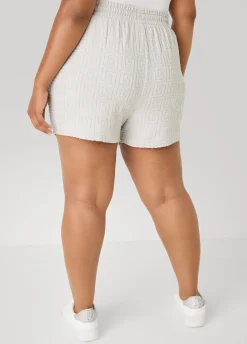 Drawstring Jacquard Shorts