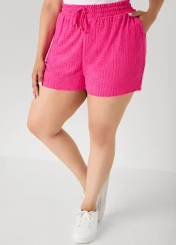 Drawstring Jacquard Shorts