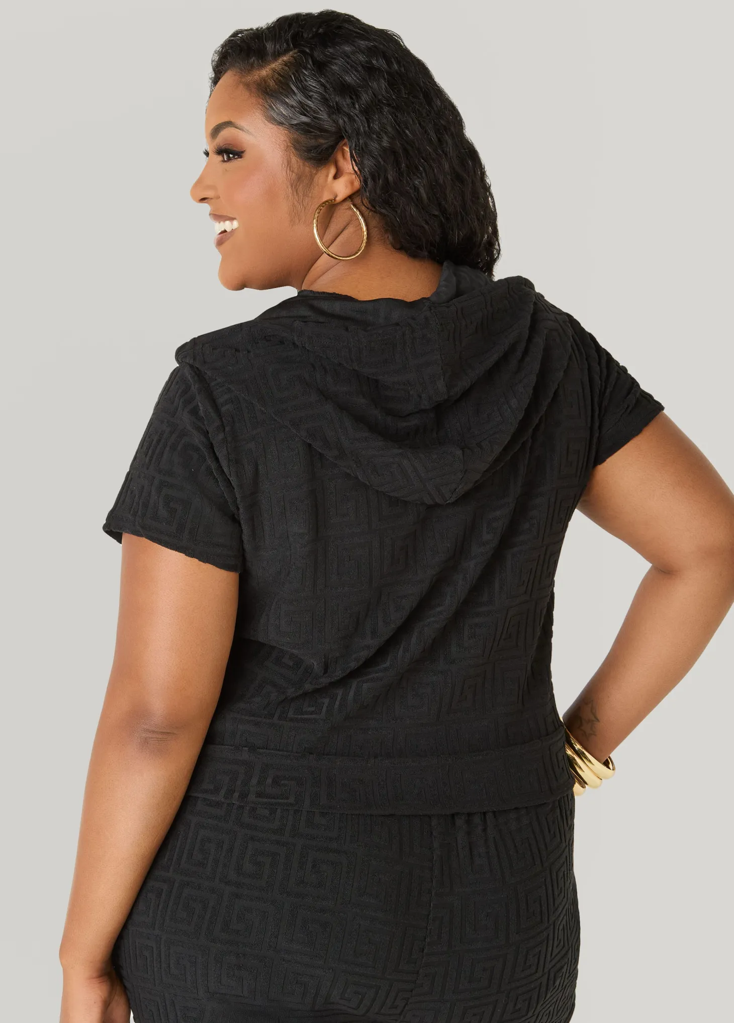 Drawstring Jacquard Shorts