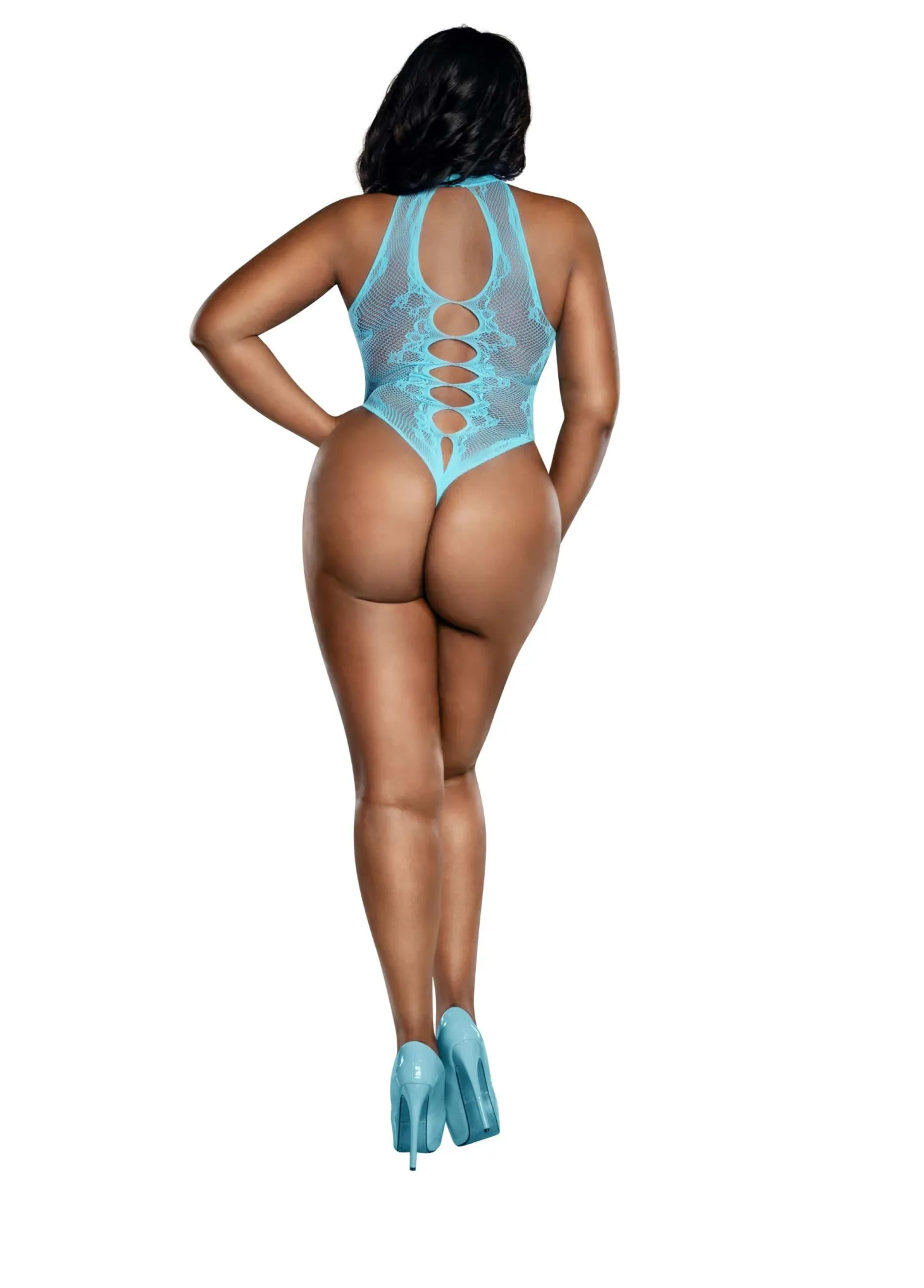 Dreamgirl Peek A Boo Cutout Lace Teddy
