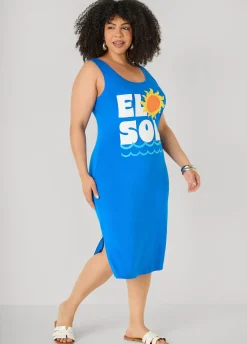 El Sol Midi Tank Dress