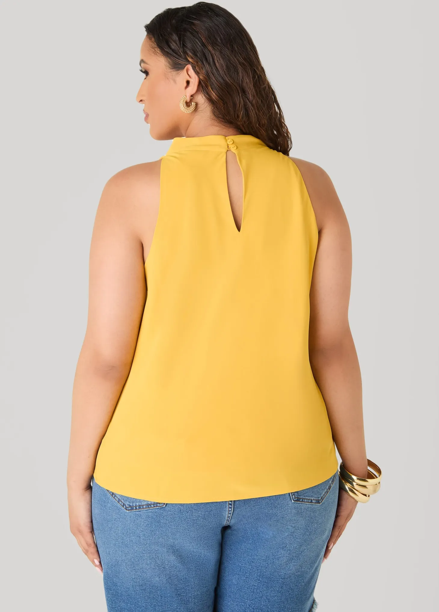 Embellished Cowl Neck Top