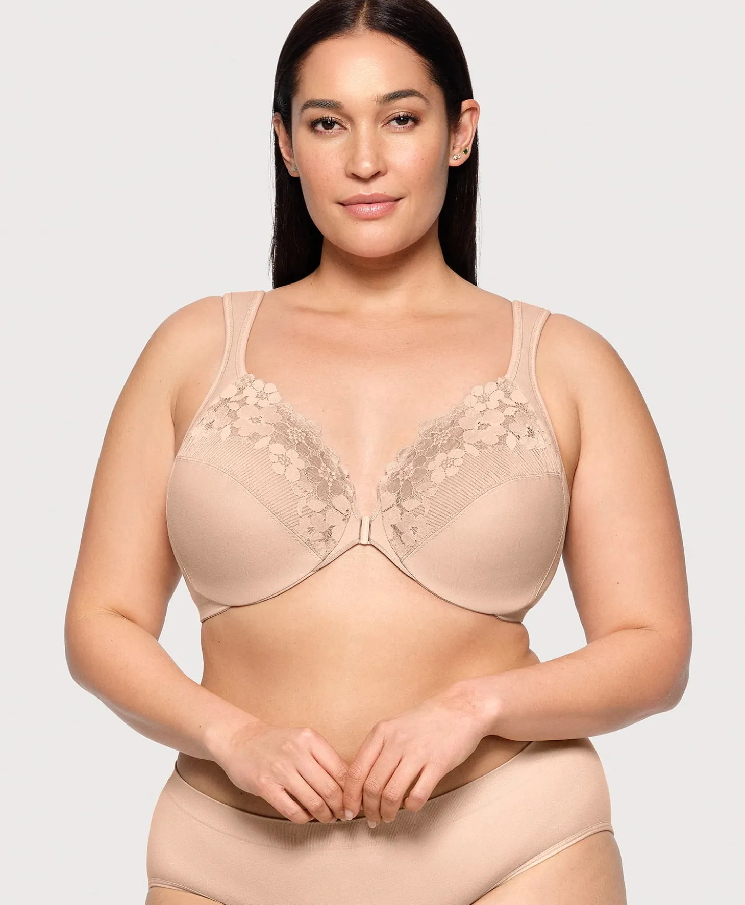 Front-Closure Cotton WonderWire Bra