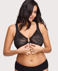Front-Closure Stretch Lace WonderWire Bra