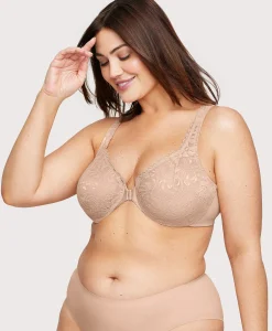 Front-Closure Stretch Lace WonderWire Bra