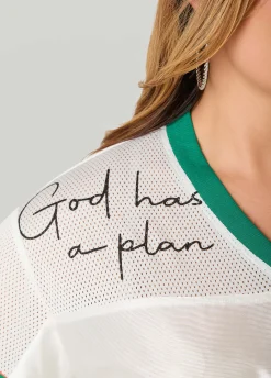 God Has A Plan Printed Jersey